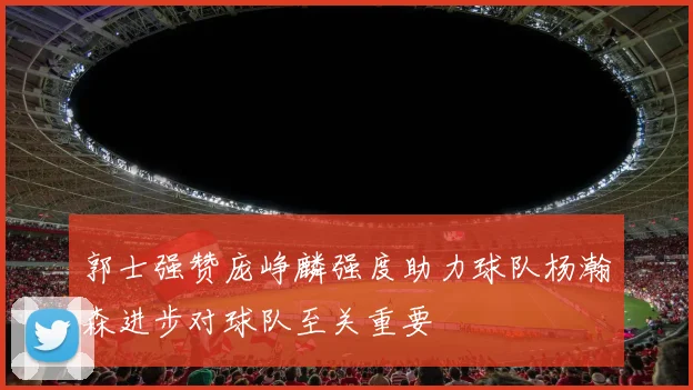 郭士强赞庞峥麟强度助力球队杨瀚森进步对球队至关重要